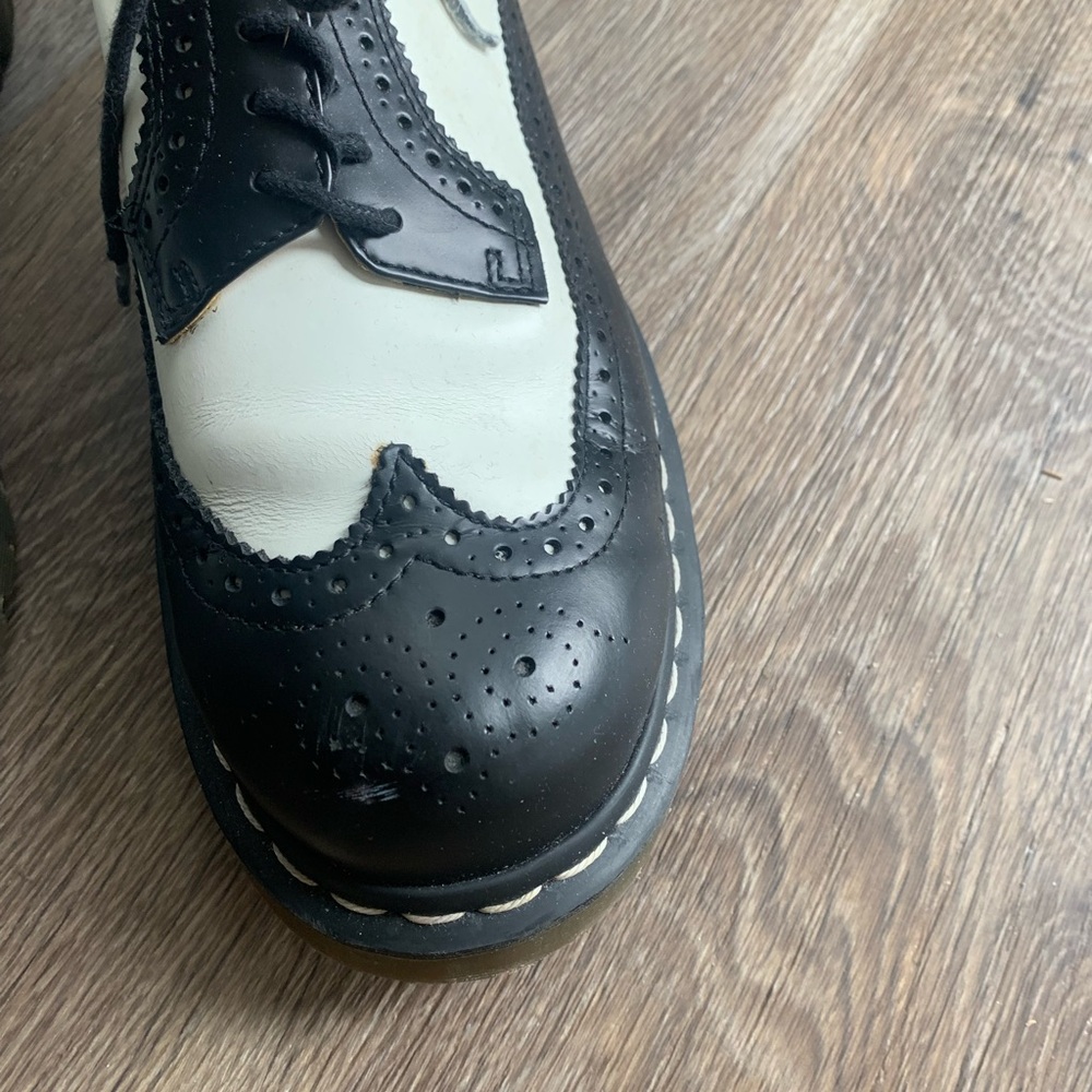 Dr. Martens Black and White Women's Shoes - Picture 4 of 4